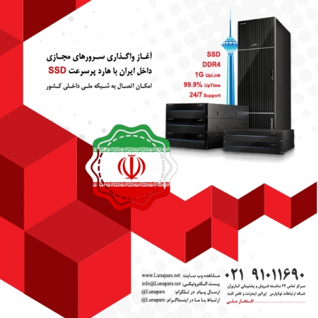 افتخاری دیگر: آغاز واگذاری فاز جدید سرورهای مجازی ایران با هارد SSD و SATA