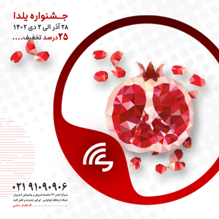 تخفیف 25 درصدی فروش ویژه خدمات و سرویس ها در جشنواره شب یلدای ایرانی